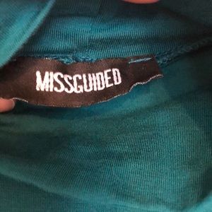 Missguided Dresses - Misguided Teal long Sleeve Turtleneck Body con Missguided Dresses - Misguided Teal long Sleeve Turtleneck Body con